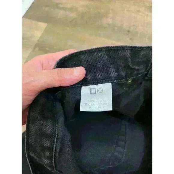 Peter Manning Johnny Men's Black Distressed Jeans 30X30 5 Pocket Grunge - Picture 9 of 10